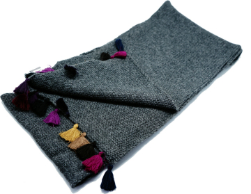 Solid Color Knitted Cashmere Scarf