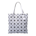 Customized reusable pvc tote shopping bag with bottom and zipper handbags foldable bag for women