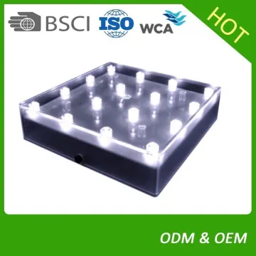 glass led branch round shape light for vase base