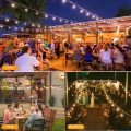300FT sola light string LED light bulbs