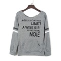 Women's Grey Long Sleeve Sweatshirt Wholesale