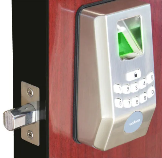 Easy to use household indoor lock fingerprint door lock with keypad and emergency key