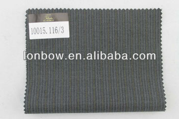 Filarte Super130 stripe Italia design worsted 100 wool men's suiting fabric in stock