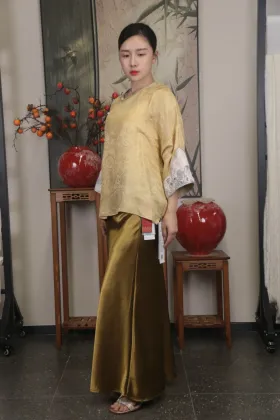 Golden Mermaid Pencil Skirt