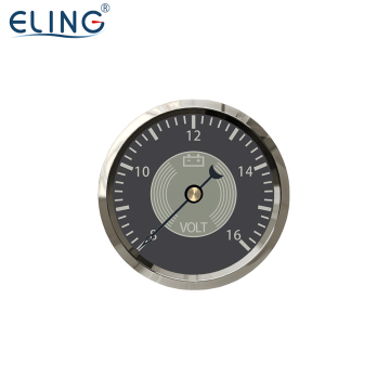 ELING 52mm Voltmeter Volt Gauge 8-16V Yellow/White Backlit for Vehicles and RVs