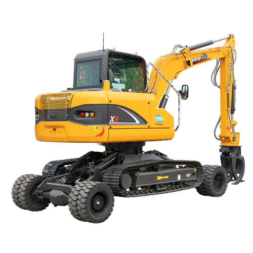 RHINOCEROS BRAND X9 9 TON ROUE ET CRAWLER EXCAVATEUR AVEC UNIQUE CONNECTION DE BURET