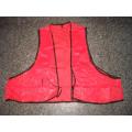 Gilet di sicurezza arancione adulto monouso