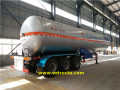 59100 Litres 3 Aks LPG Treyler Tankları