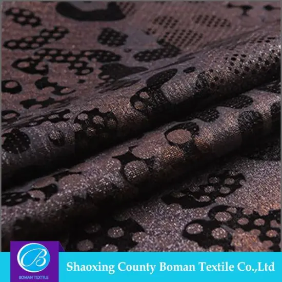 Fashion fabric supplier Top-end Design Polyester gilded fabric