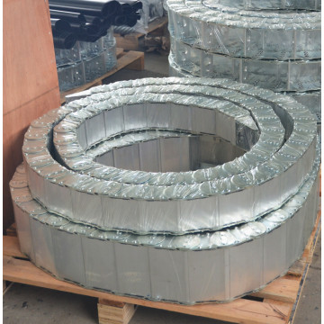 304 Typ av rostfritt stål Kabel Togkedjetyp som används för CNC -maskinverktygsskydd.