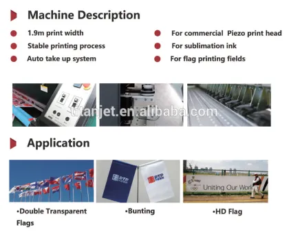 Industry printer Titanjet 19P2R-F sublimation banner printer digital printers