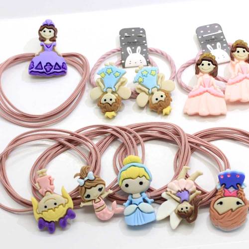 2019 Hot Sale Lovely Princess Hair Ties Elastic Hair Paardenstaart Houders Pigtail Houders Mode Haarring Haarband Accessoires