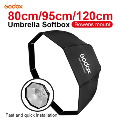 Godox 120cm Umbrella Softbox with Bowens Mount for Studio Lighting