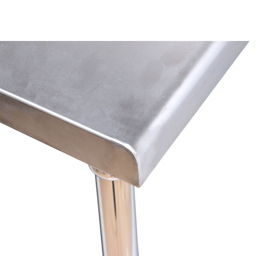 China Two Layer Stainless Steel With Backplash Work Table Supplier