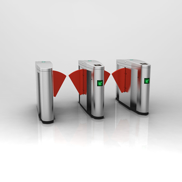 RFID Card Reader, Stainless Steel Turnstile Flap Barrier System for Subway Station Access Control