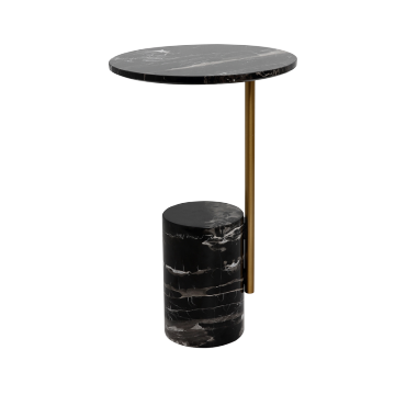 Luxury Modern Marble Top Coffee Table & Stainless Steel Corner Tables