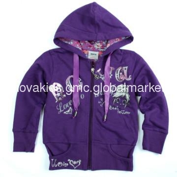 new stock children\'s wear hoddie, Girls Fleece Jacket for Winter
