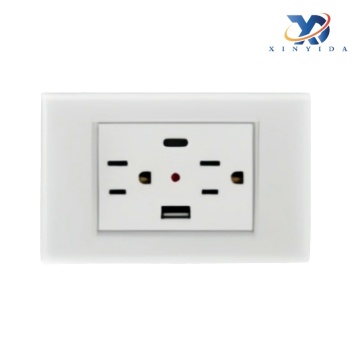 Suis dinding bahan pc dengan enam lubang