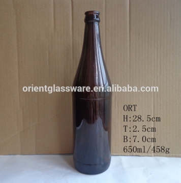 high quality 650ml amber beer bottle