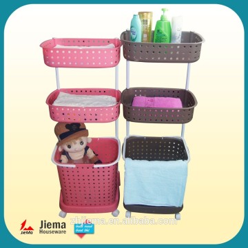 Laundry Sorters with Wheels Clothes Basket Organizer Movable (2-Tier, 3-Tier)