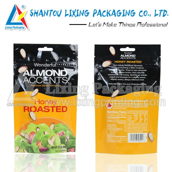 Roasted almond packaging bag