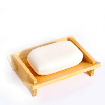 Eco-Friendly Wooden Soap Dish for Bathroom