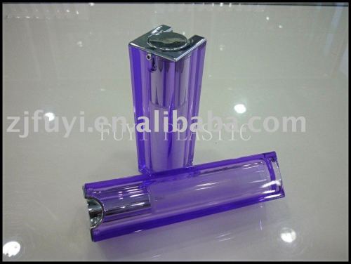 square acrylic cosmetic bottle