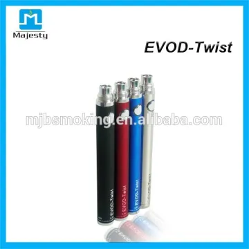 wholesale evod vv and evod twist battery with Variable voltage 3.2~ 4.8V rechargeable