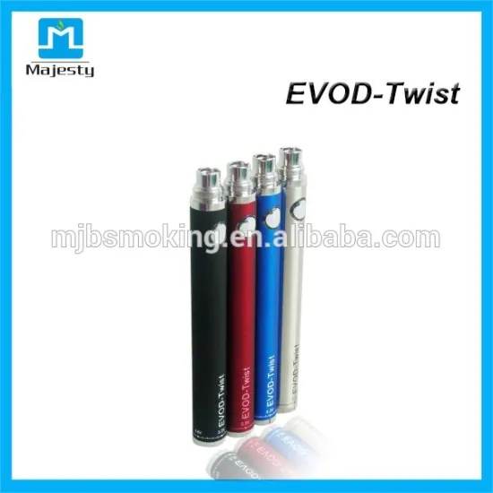 wholesale evod vv and evod twist battery with Variable voltage 3.2~ 4.8V rechargeable