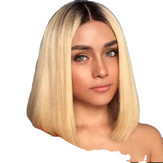 Blonde Lace Front Human Hair Wigs Specifically Designed for Black Women - Pre-Plucked Options Available