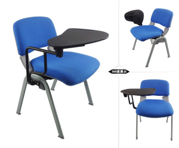 heavy duty foam padded chair fabric upholstery class room chair folding tablet arm chair