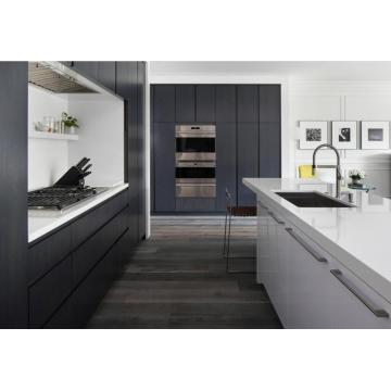 2020 contemporary kitchen cabinets flat-panel cabinets an island an undermount sink black cabinets Kitchen remodel CK205