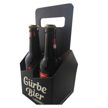 Printed corrugated paper wine boxes, 4-bottle paper