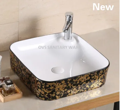 Ceramic black wash basin
