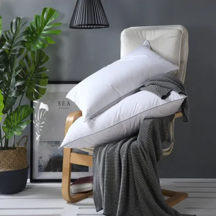 Wholesale China Hotel Polyester/Cotton Goose Down Feather Pillow