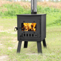 Portable Outdoor Cold Rolled Steel Wood Burning Camping Stove for Tent Heating