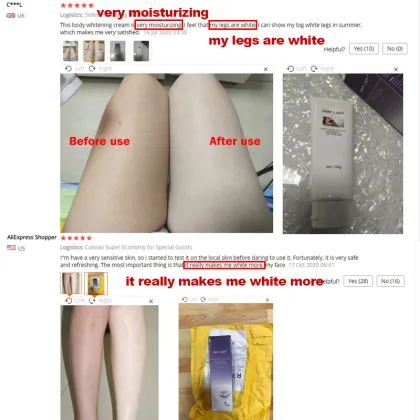 Wholesale OMY LADY Fast Effects Black Skin Fruit Body Bleaching Lotion