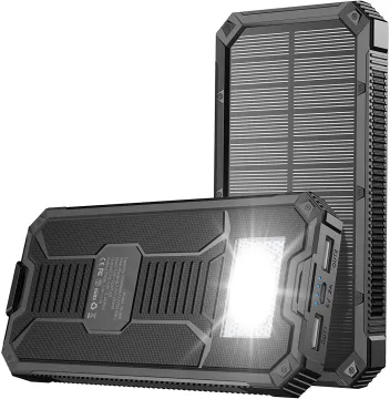20000mAh Ultra-Large Capacity Solar Power Bank for Outdoor Camping and iPhone Charging