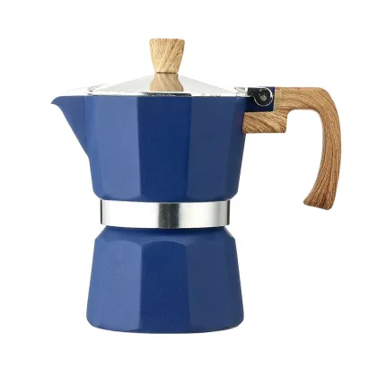 Matt Finish Aluminum Stovetop Espresso Maker Moka Pot - 3/6 Cup Espresso Cup