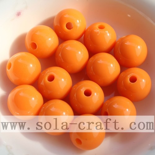 Hot Acrylic Opaque Round Beads Charms for Chunky Necklace Bracelet DIY Findings 10MM