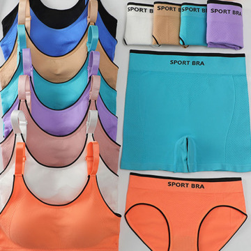 Wholesale Women's Removable Bra and High-Waist Leggings Fitness Set
