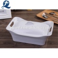 Custom Rectangle Ceramic Baking Pan With Lids