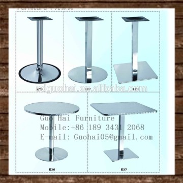 chrome bar table base