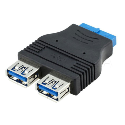 20-pin to 2 port USB 3.0 Connector