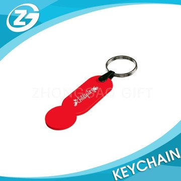 Promotion Shopping Cart Trolley Coin Keychain Token Coin Keychain