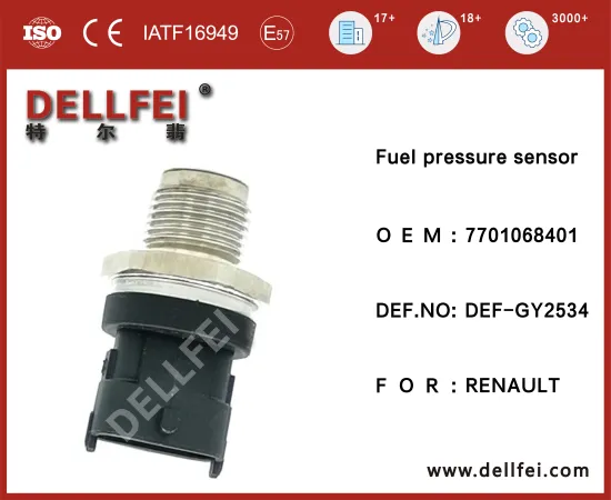 Fuel Common Rail Pressure Sensor 7701068401 for RENAULT Truck
