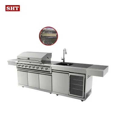 Factory Supplier Luxury 8 Buners BBQ Grill Gas Grills for Outdoor