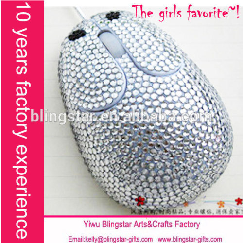 beaded bling rhinestone mouse