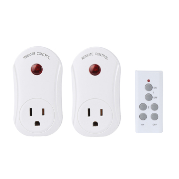 Us Standard RF Wireless Outlet Socket com faixa de controle remoto de 30m