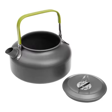 Ultralight Aluminium Alloy Portable Camping Kettle för utomhusresor och picknick